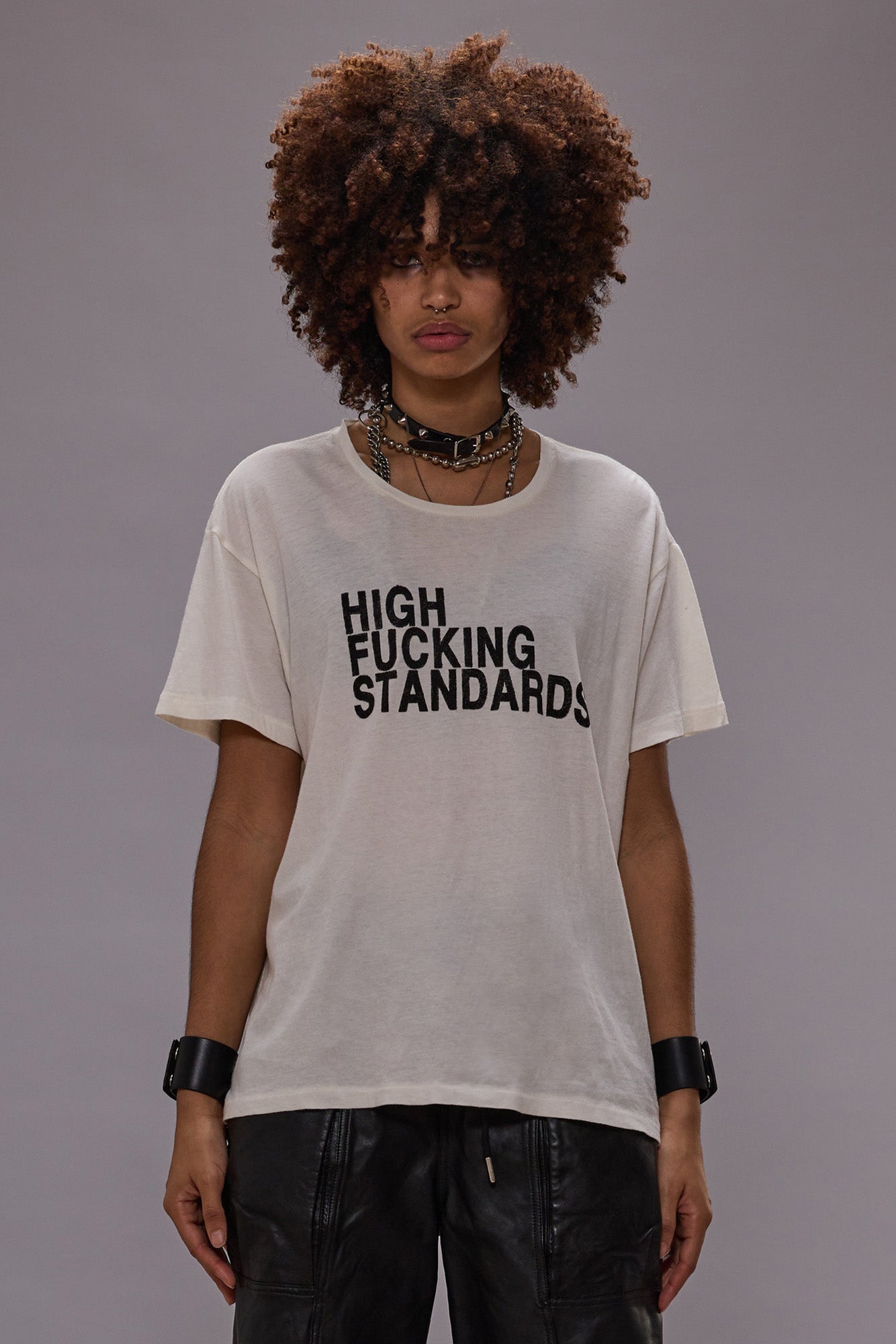 HIGH F STANDARDS BOY T - ECRU | R13 discount