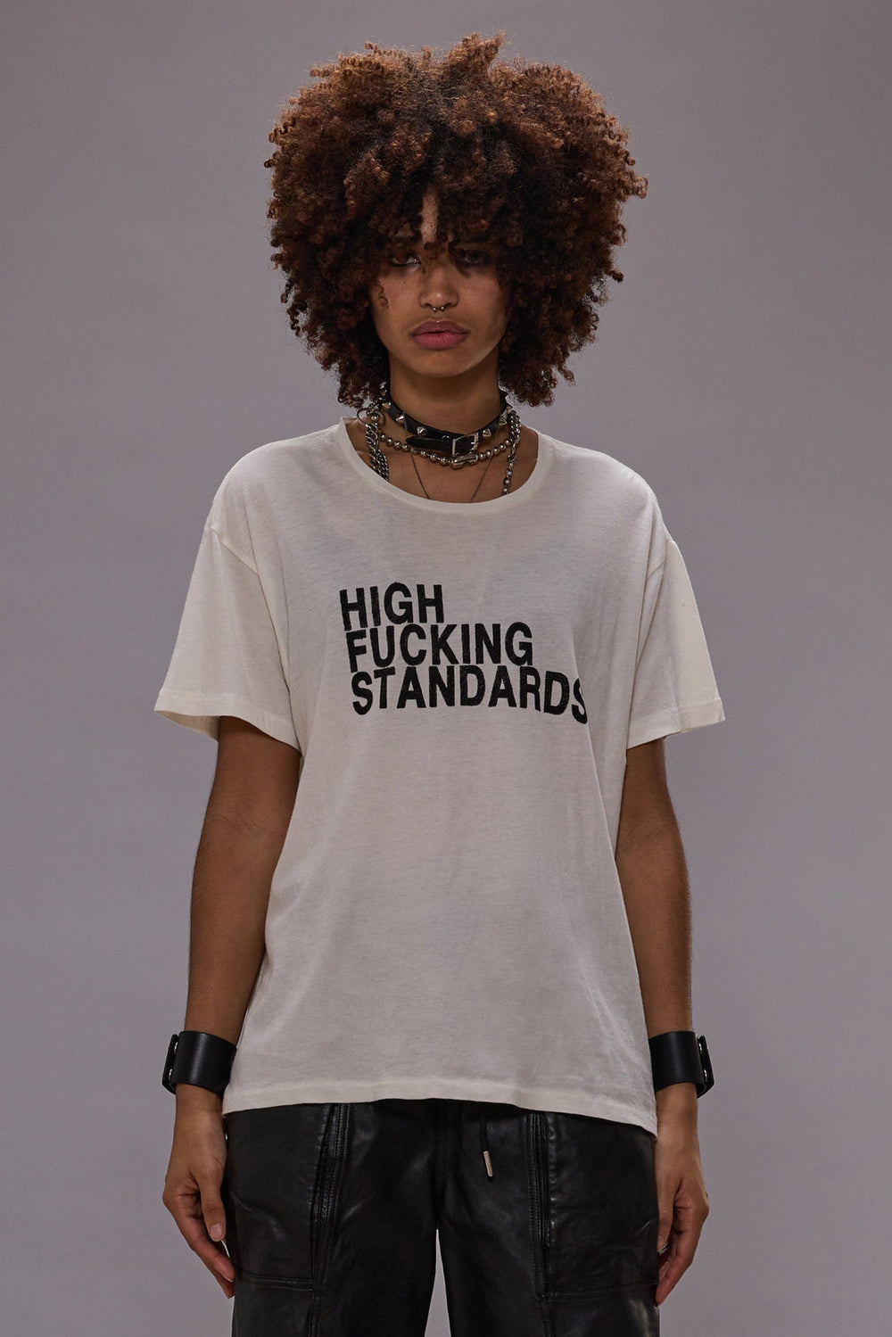 HIGH F STANDARDS BOY T - ECRU | R13 discount