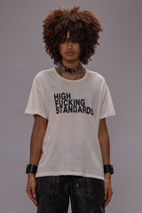 HIGH F STANDARDS BOY T - ECRU | R13 discount
