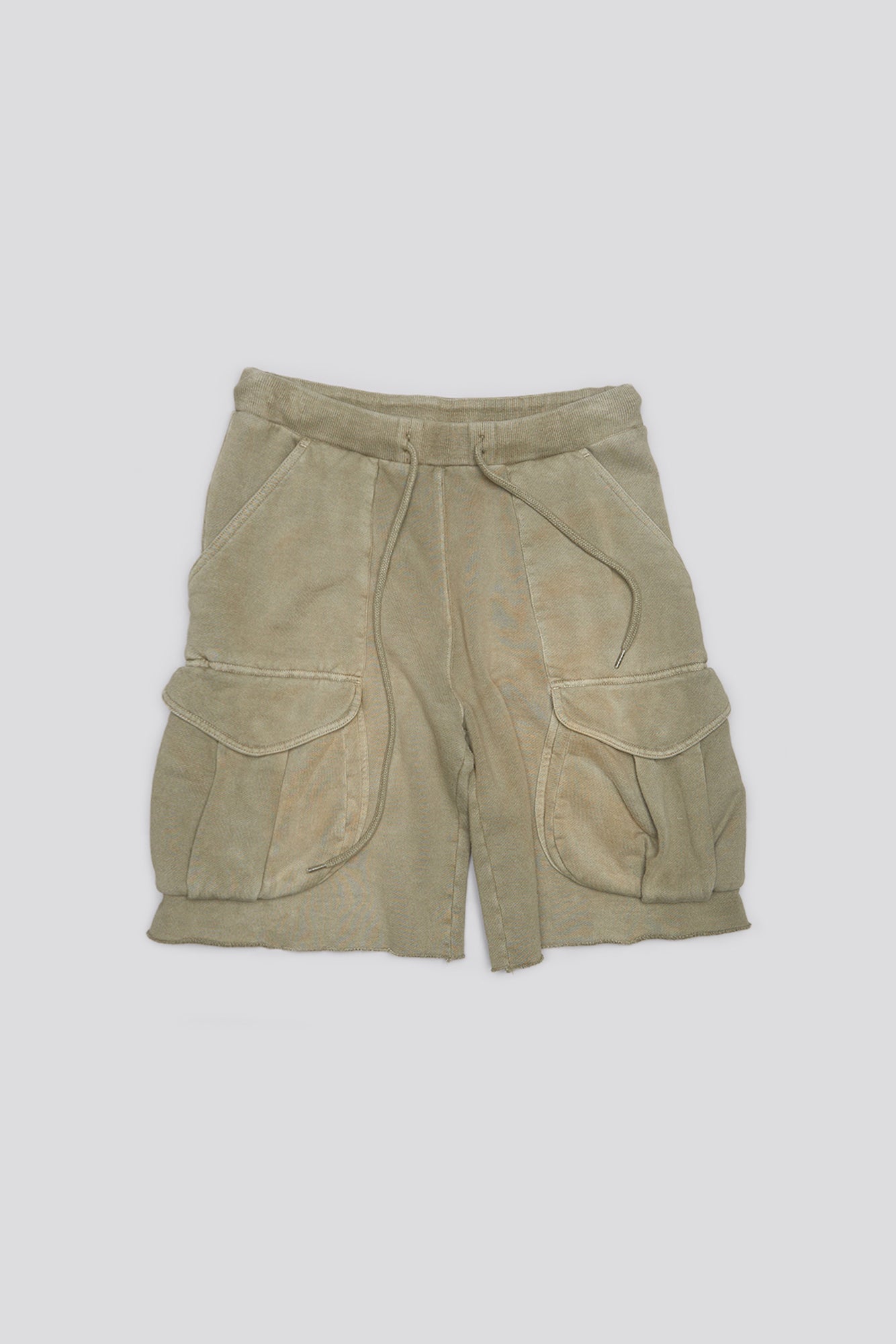 MULTIPOCKET RELAXED SWEATSHORTS - FADED OLIVE | R13 for sale