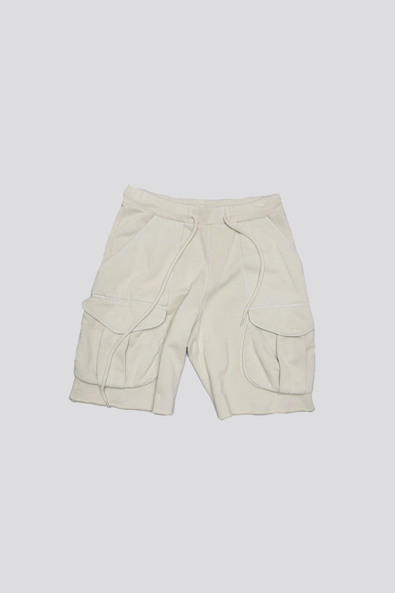 MULTIPOCKET RELAXED SWEATSHORTS - LIGHT STONE | R13 for sale