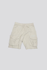 MULTIPOCKET RELAXED SWEATSHORTS - LIGHT STONE | R13 for sale