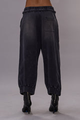 DECONSTRUCTED CROPPED SWEATPANT - NAVY | R13 ONLINE