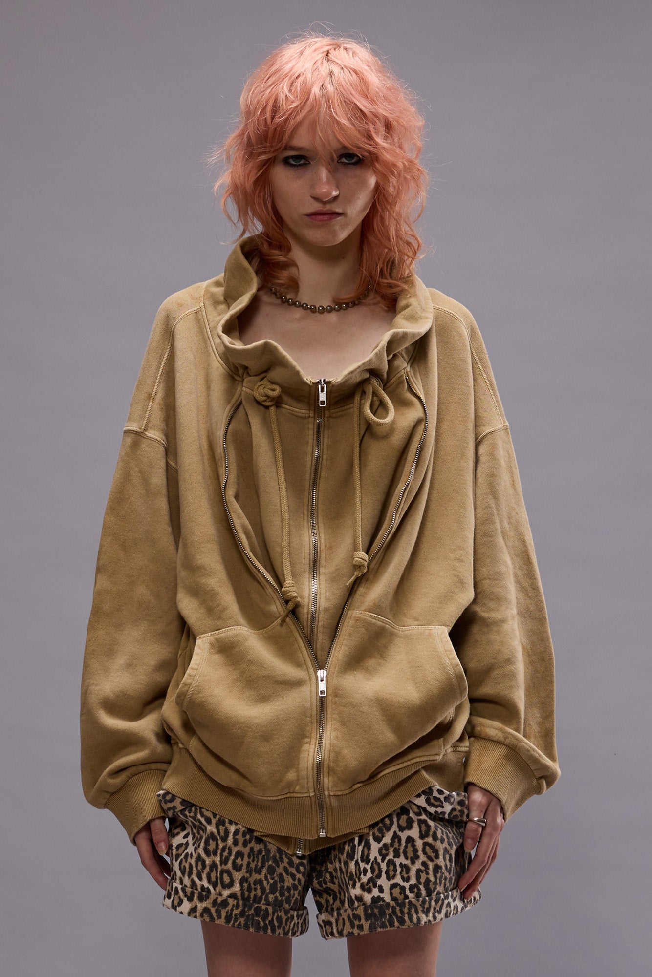 PAPERBAG ZIP-UP - KHAKI | R13 US