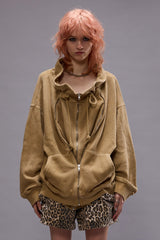 PAPERBAG ZIP-UP - KHAKI | R13 US