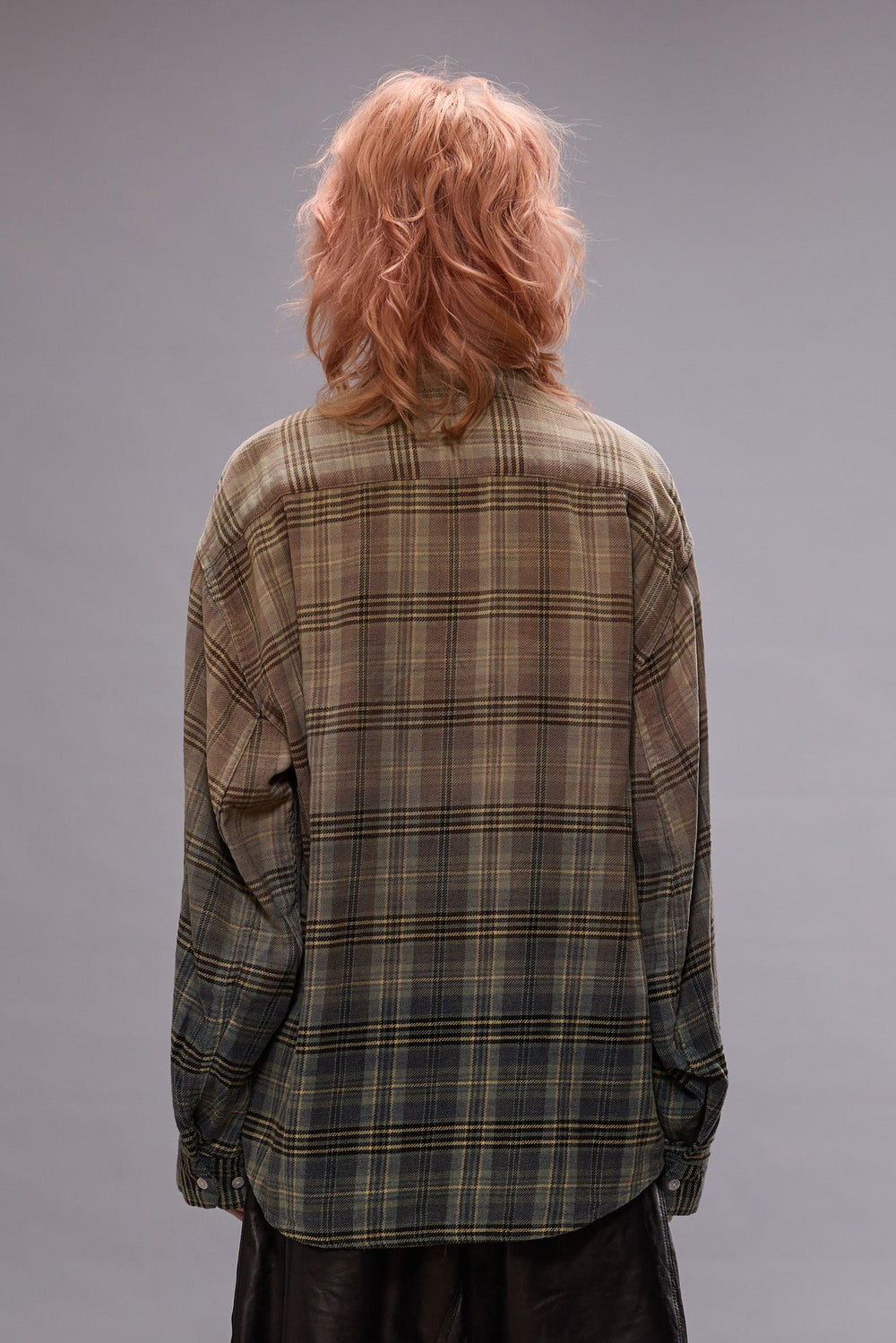 RELAXED WORKSHIRT - GRADIENT BLEACHED BLUE PLAID | R13 US