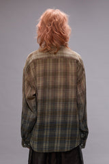 RELAXED WORKSHIRT - GRADIENT BLEACHED BLUE PLAID | R13 US