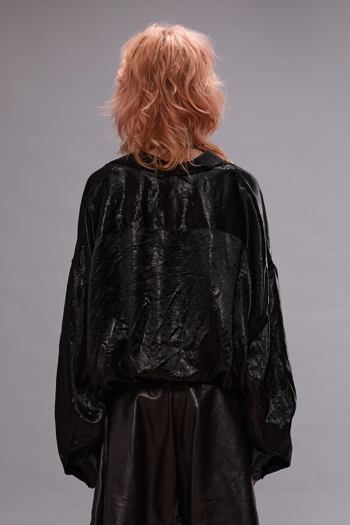 CROSSOVER BUBBLE SHIRT - BLACK | R13 sale