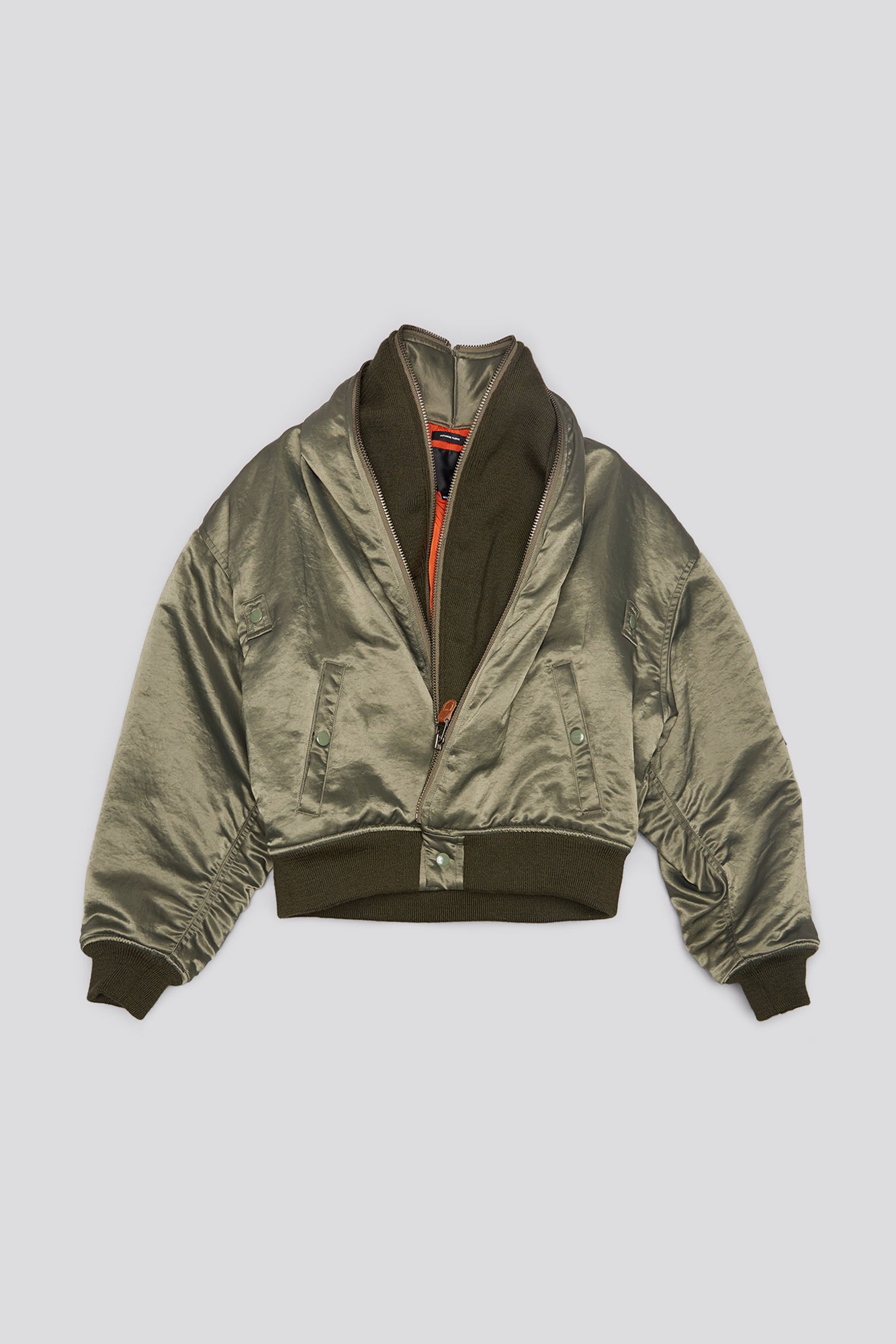 ZIP COLLAR FLIGHT JACKET - OLIVE | R13 near me