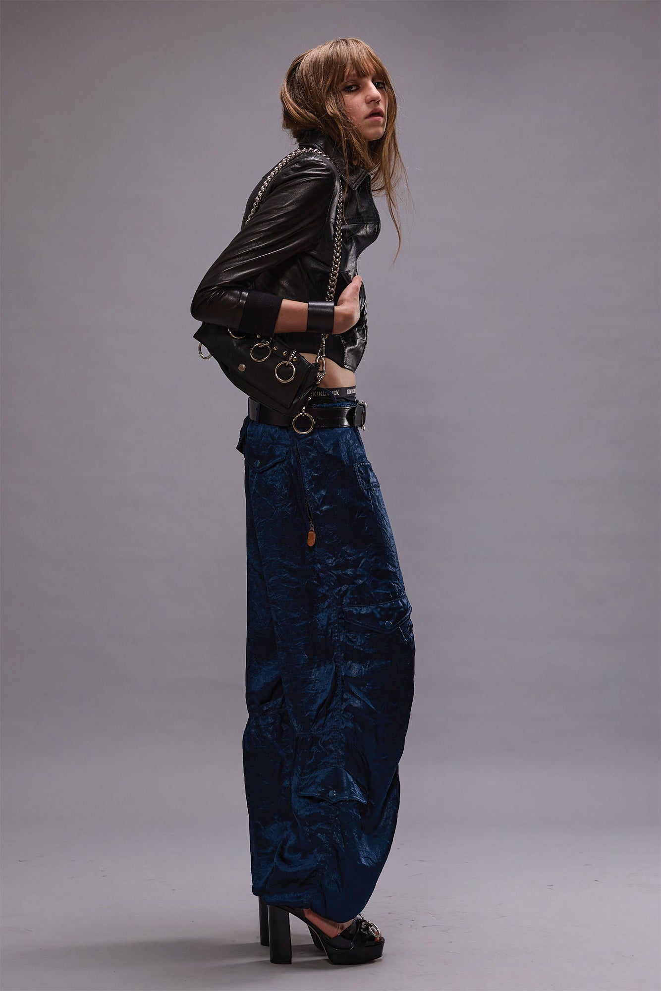 MULTIPOCKET BALLOON PANT - NAVY | R13 near me