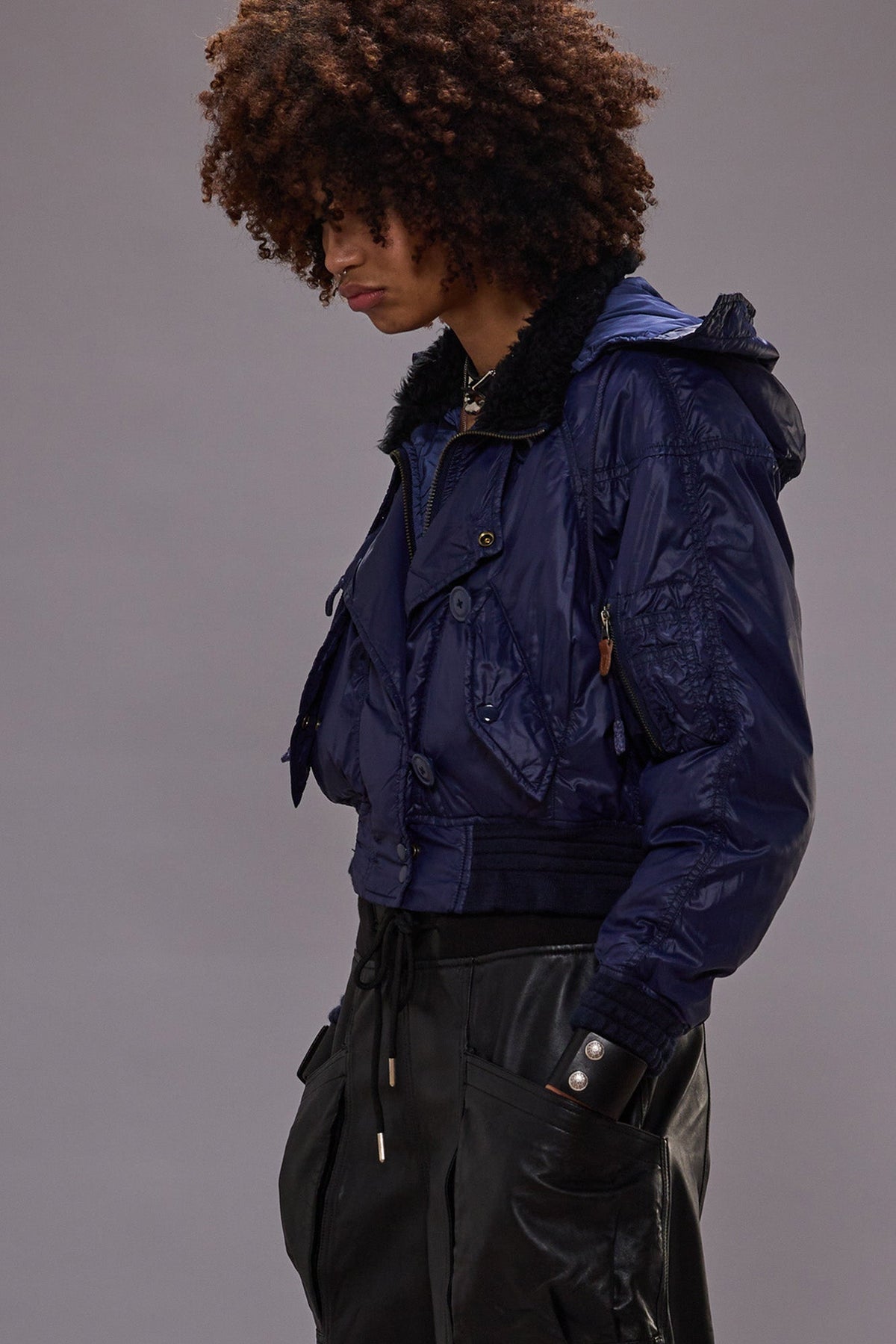RAGLAN FLIGHT JACKET - NAVY | R13 near me