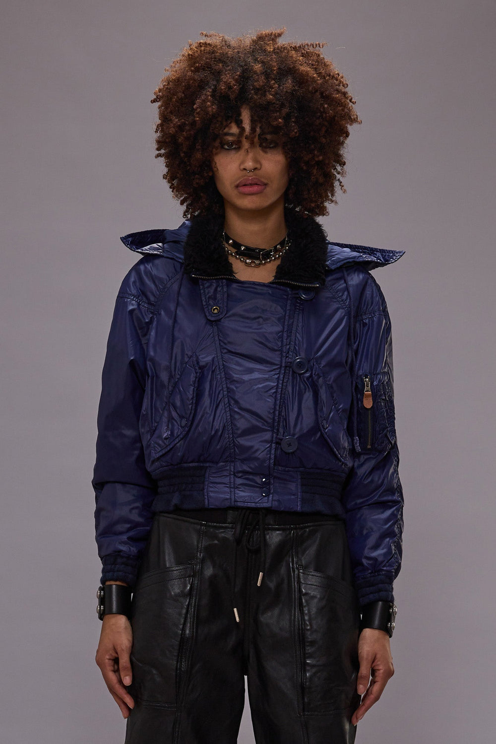RAGLAN FLIGHT JACKET - NAVY | R13 near me