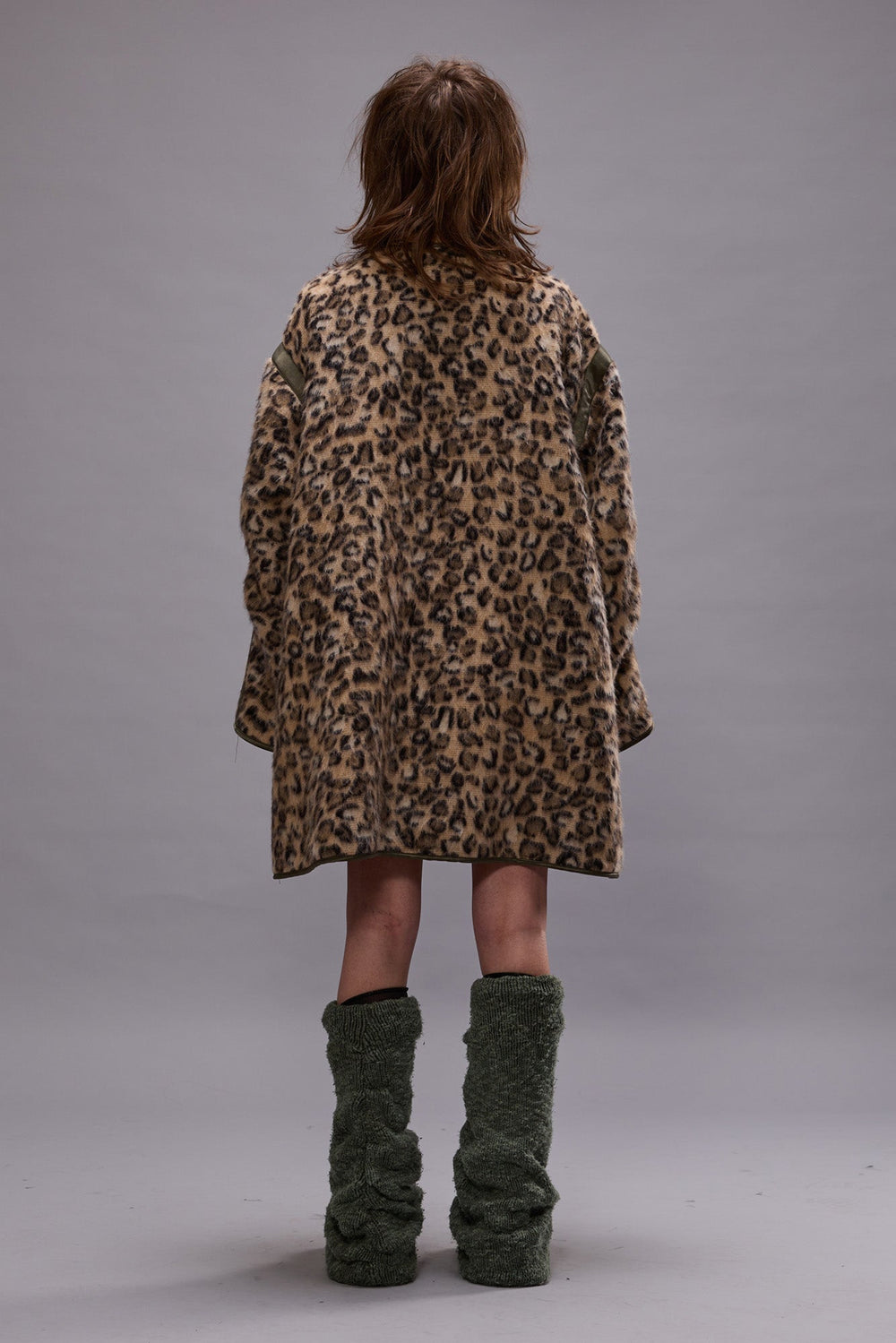 TAPED LINER COAT - WOOLY LEOPARD | R13 ONLINE