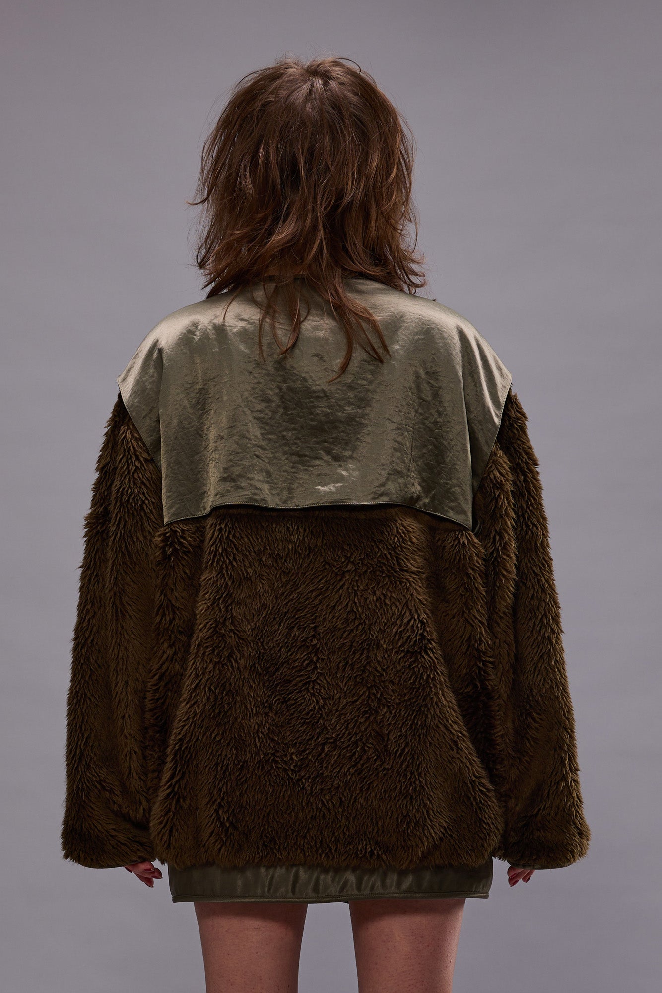 COCOON LINER JACKET - OLIVE/KHAKI | R13 outlet