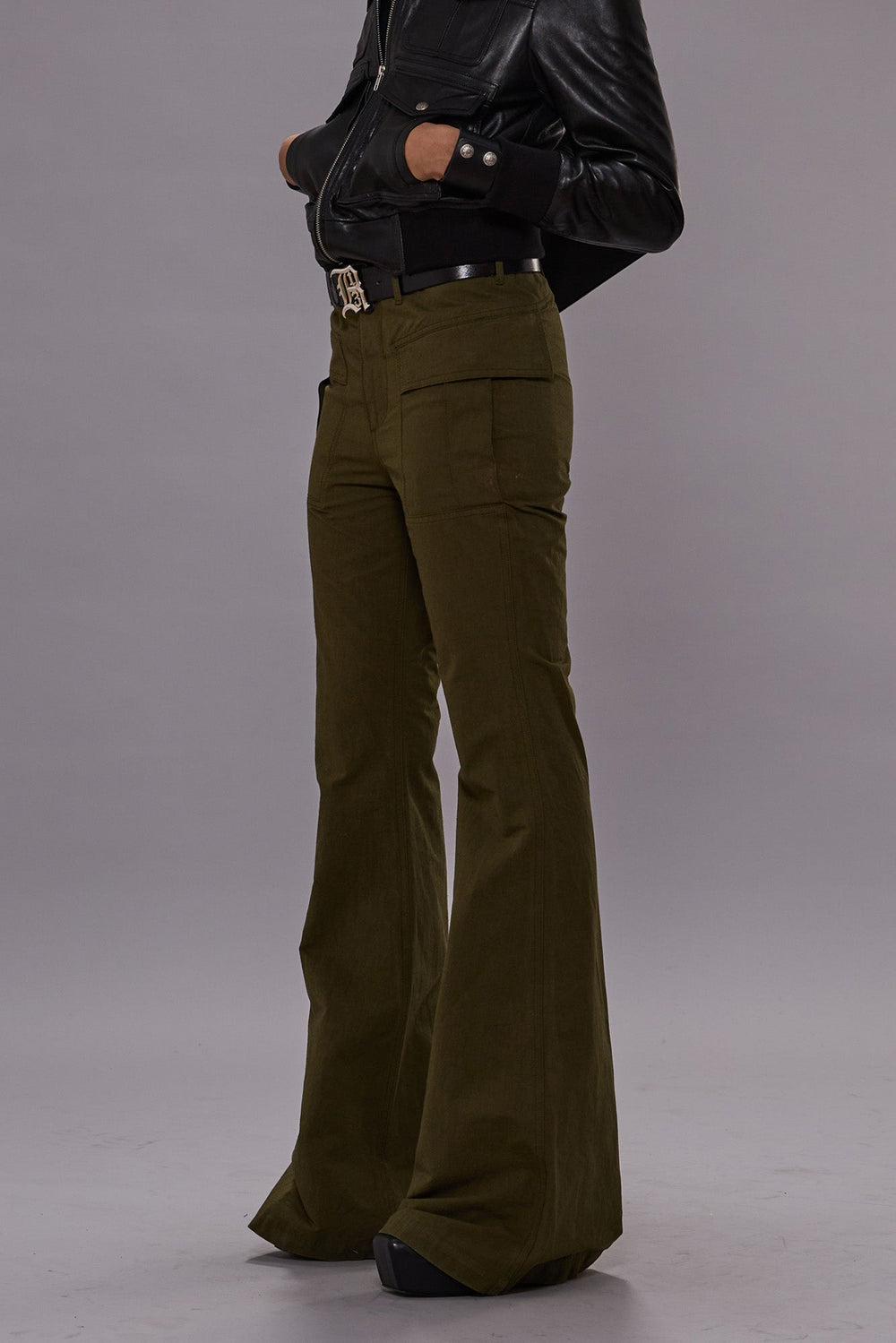 FLARE LEG PANT - OLIVE | R13 outlet