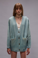 OVERSIZED CARDIGAN - LIGHT SKY BLUE | R13 sale