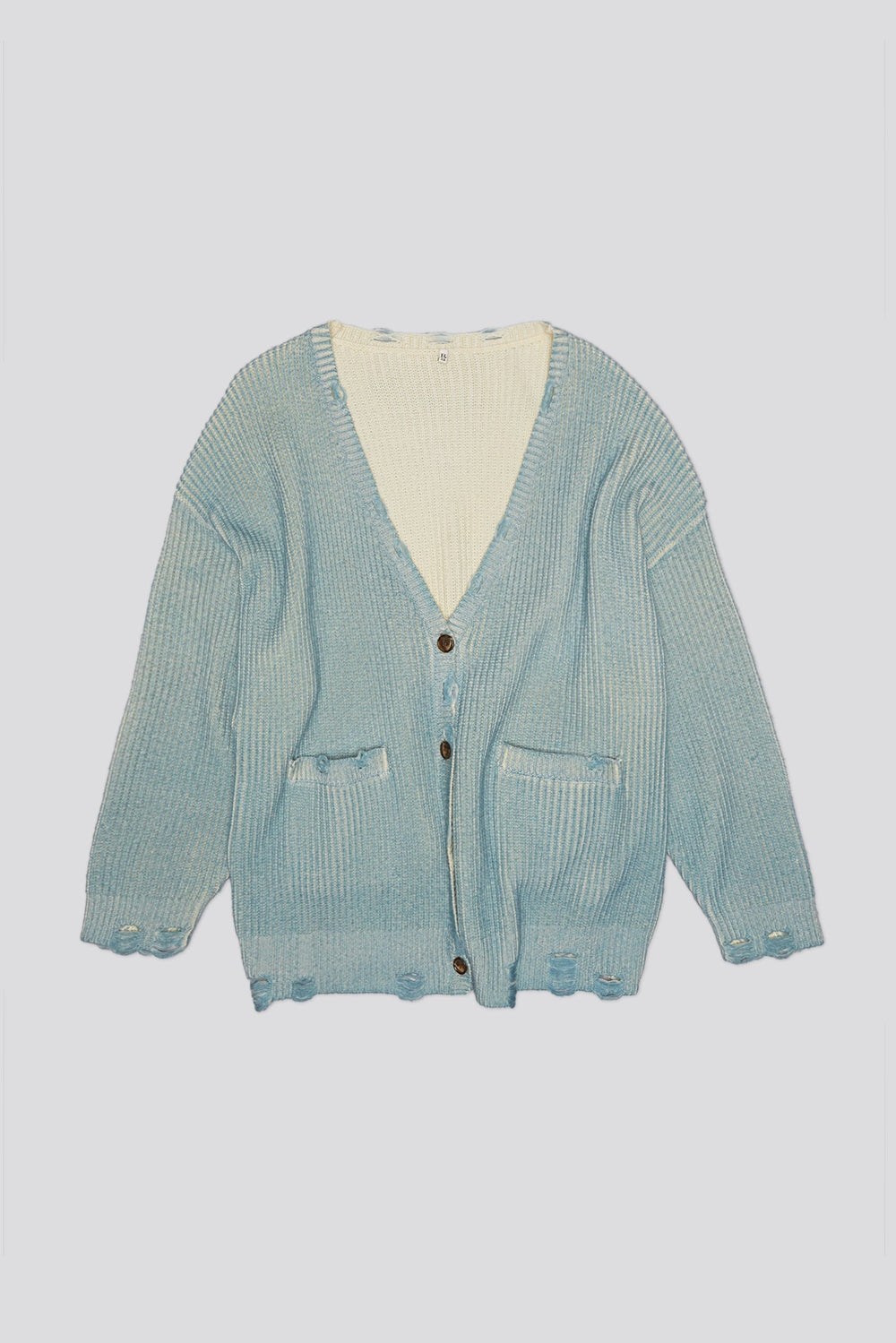 OVERSIZED CARDIGAN - LIGHT SKY BLUE | R13 sale
