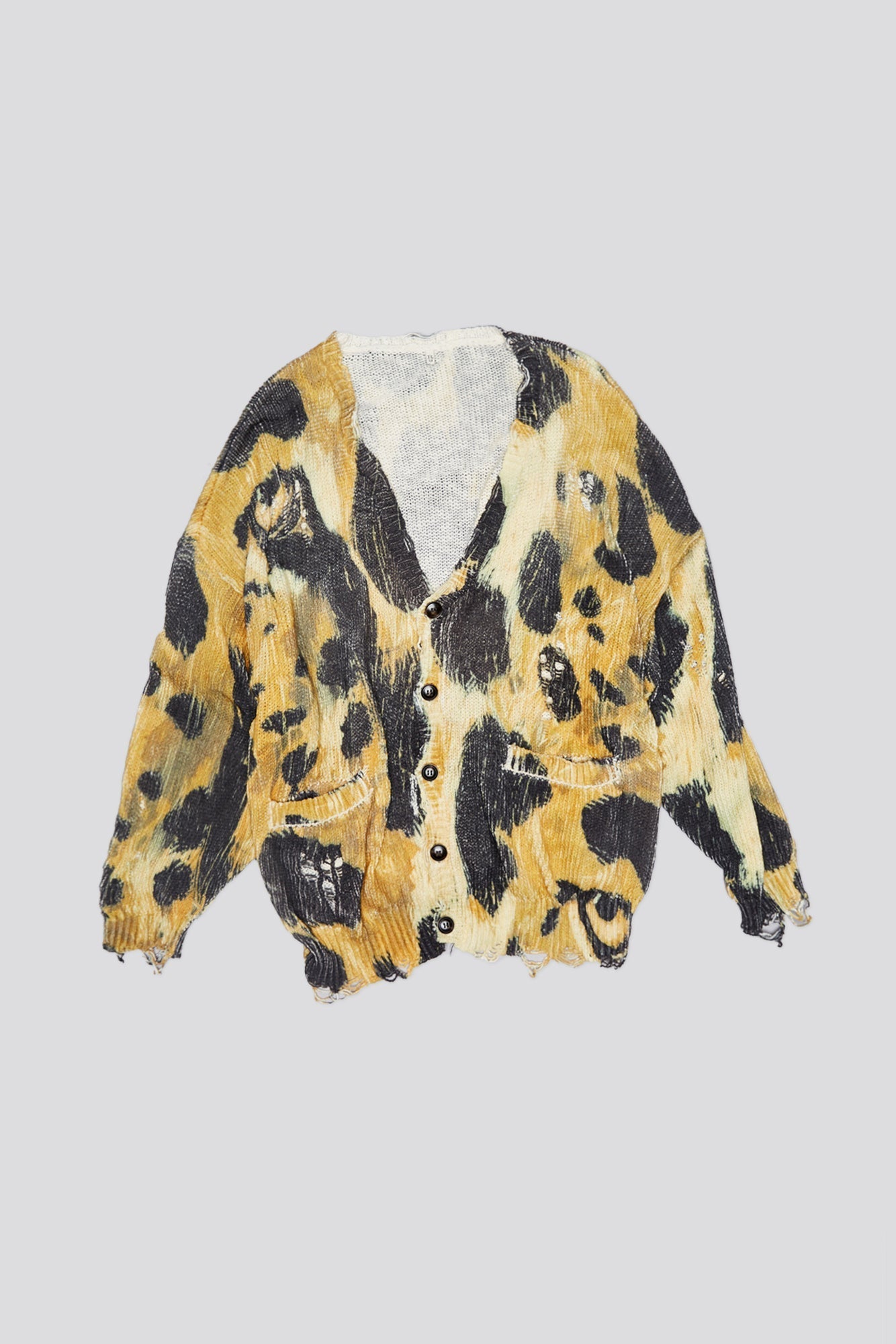 PRINTED OVERSIZED CARDIGAN - LEOPARD | R13 outlet