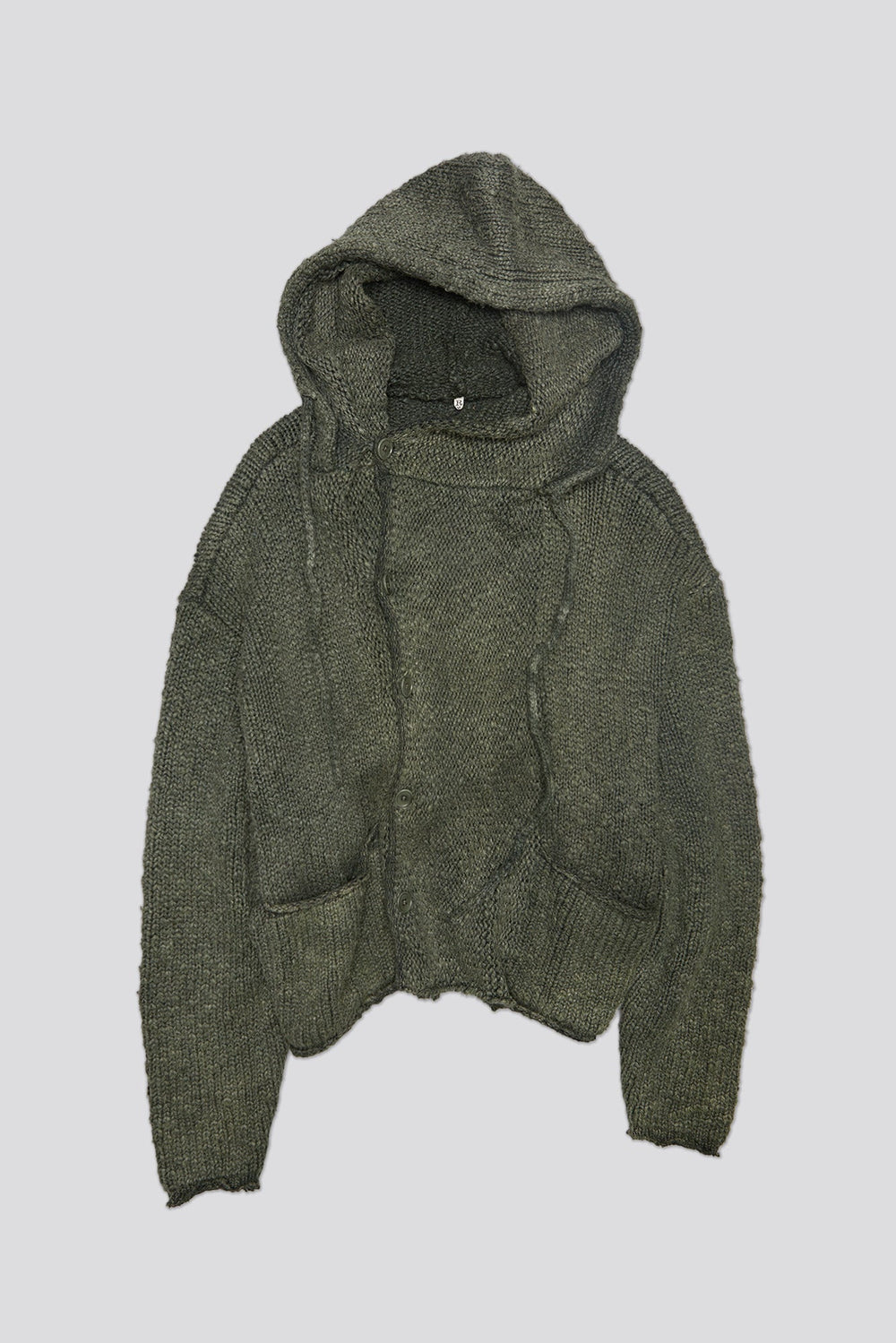 HOODED PARKA CARDIGAN - WASHED OLIVE | R13 discount
