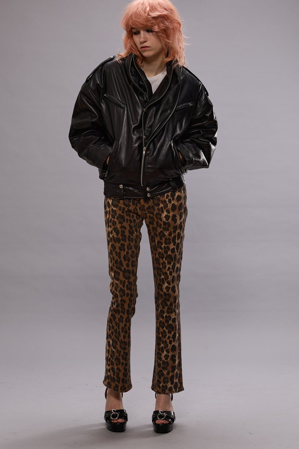 KICK FIT - STONE WASHED LEOPARD | R13 US