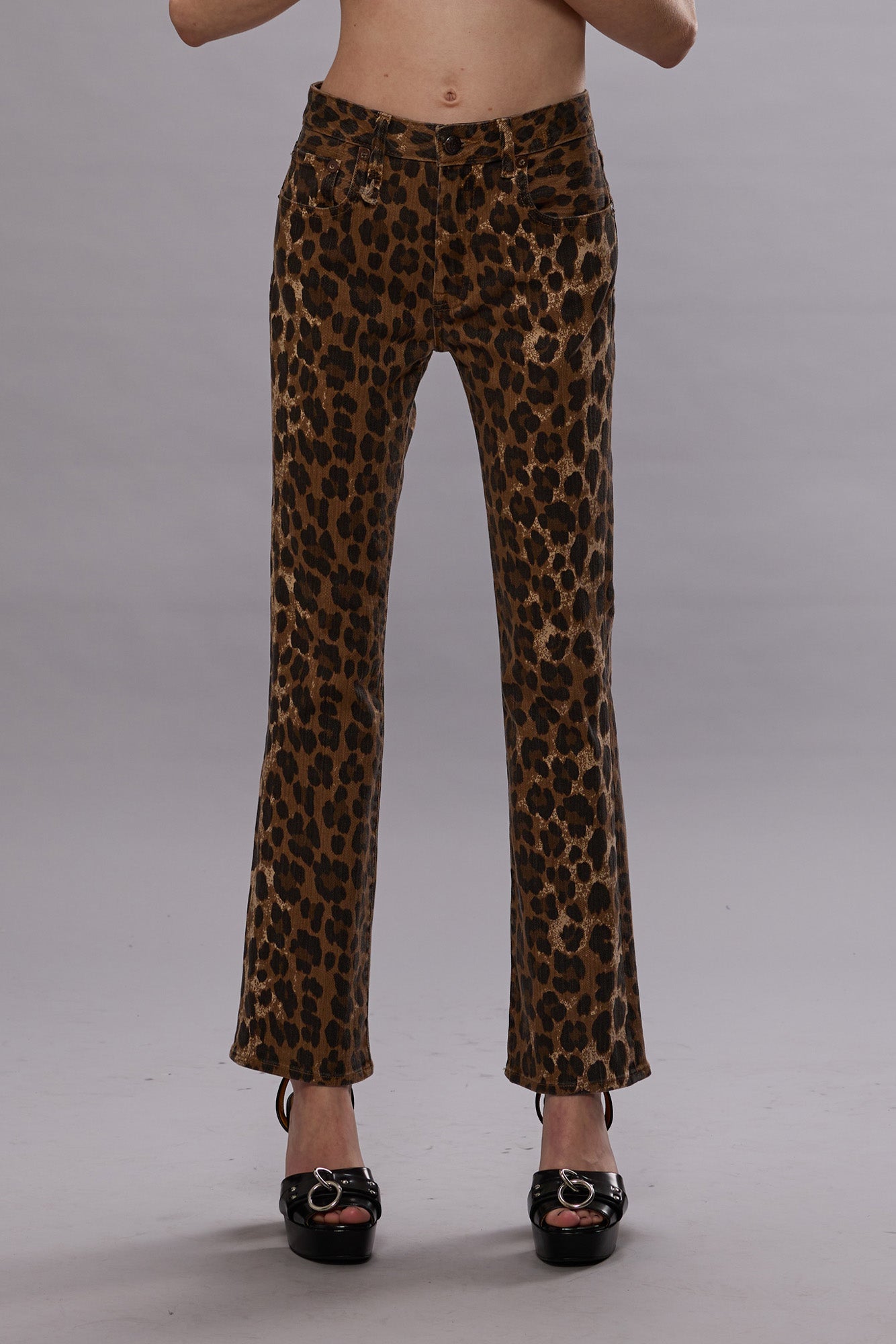 KICK FIT - STONE WASHED LEOPARD | R13 US