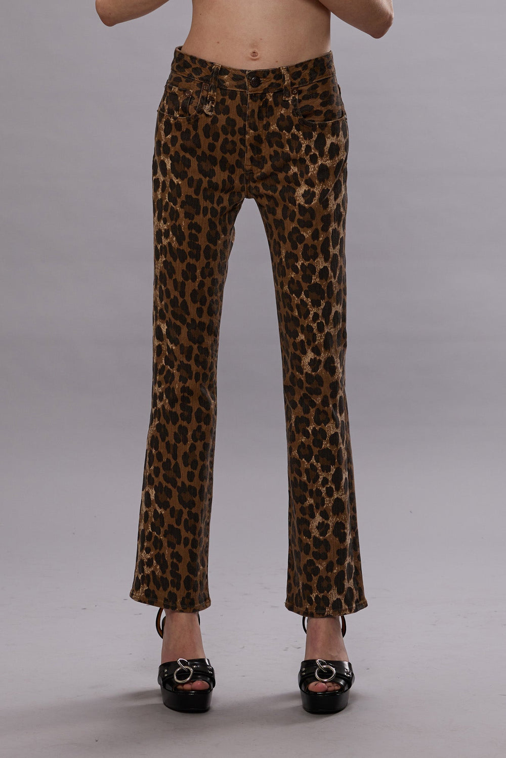 KICK FIT - STONE WASHED LEOPARD | R13 US