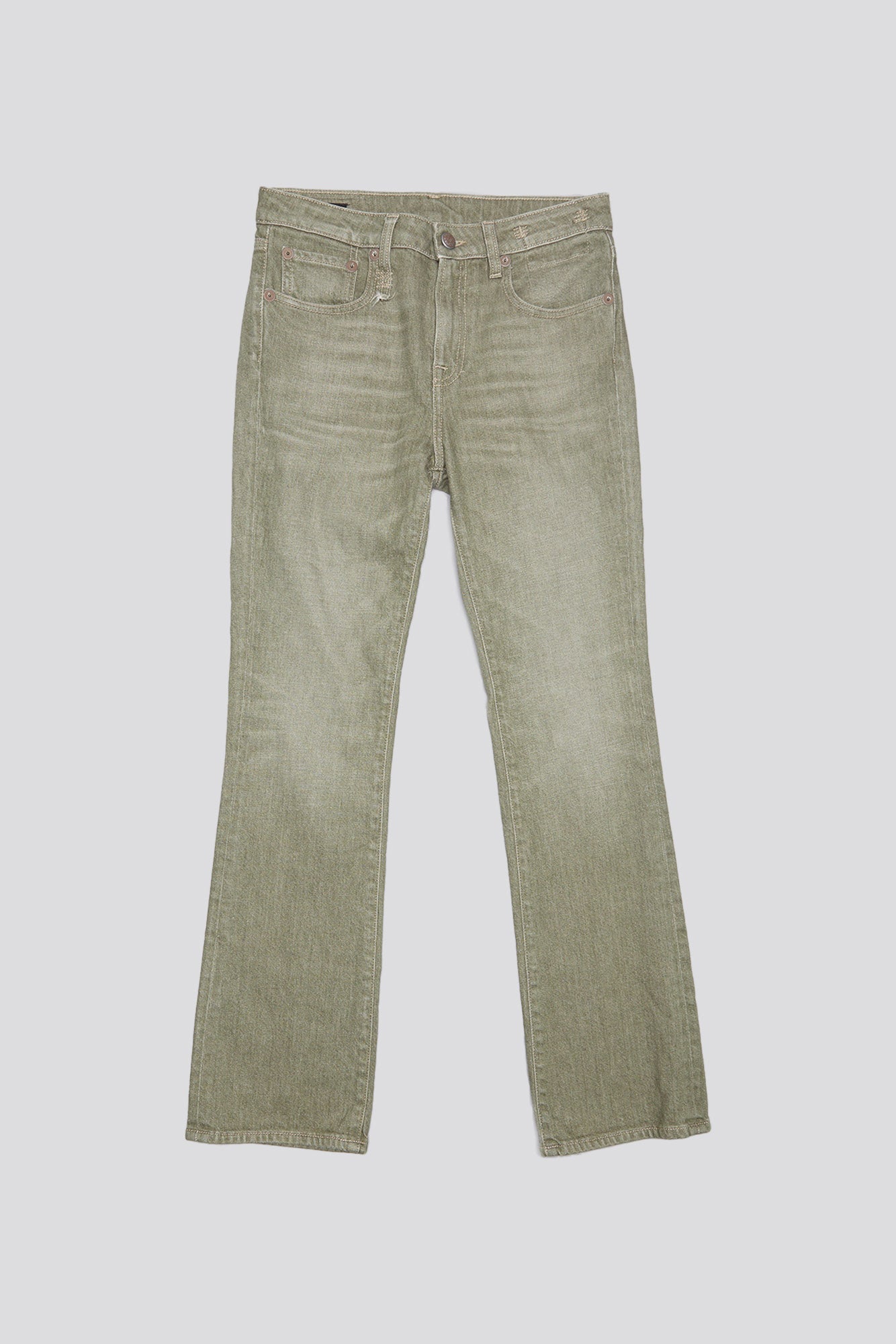 KICK FIT JEAN - ARMY GREEN STRETCH | R13 outlet