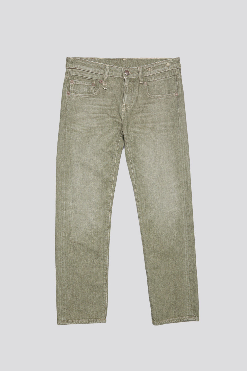 BOY STRAIGHT JEAN - ARMY GREEN STRETCH | R13 outlet