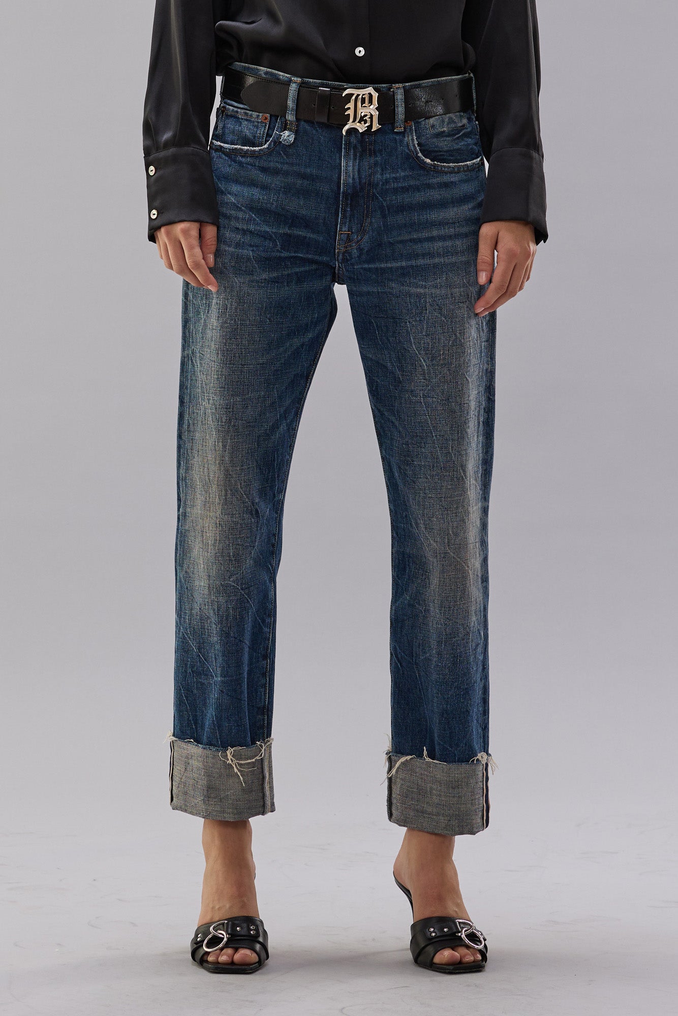 BOYFRIEND JEAN - TYNE SELVEDGE BLUE | R13 near me