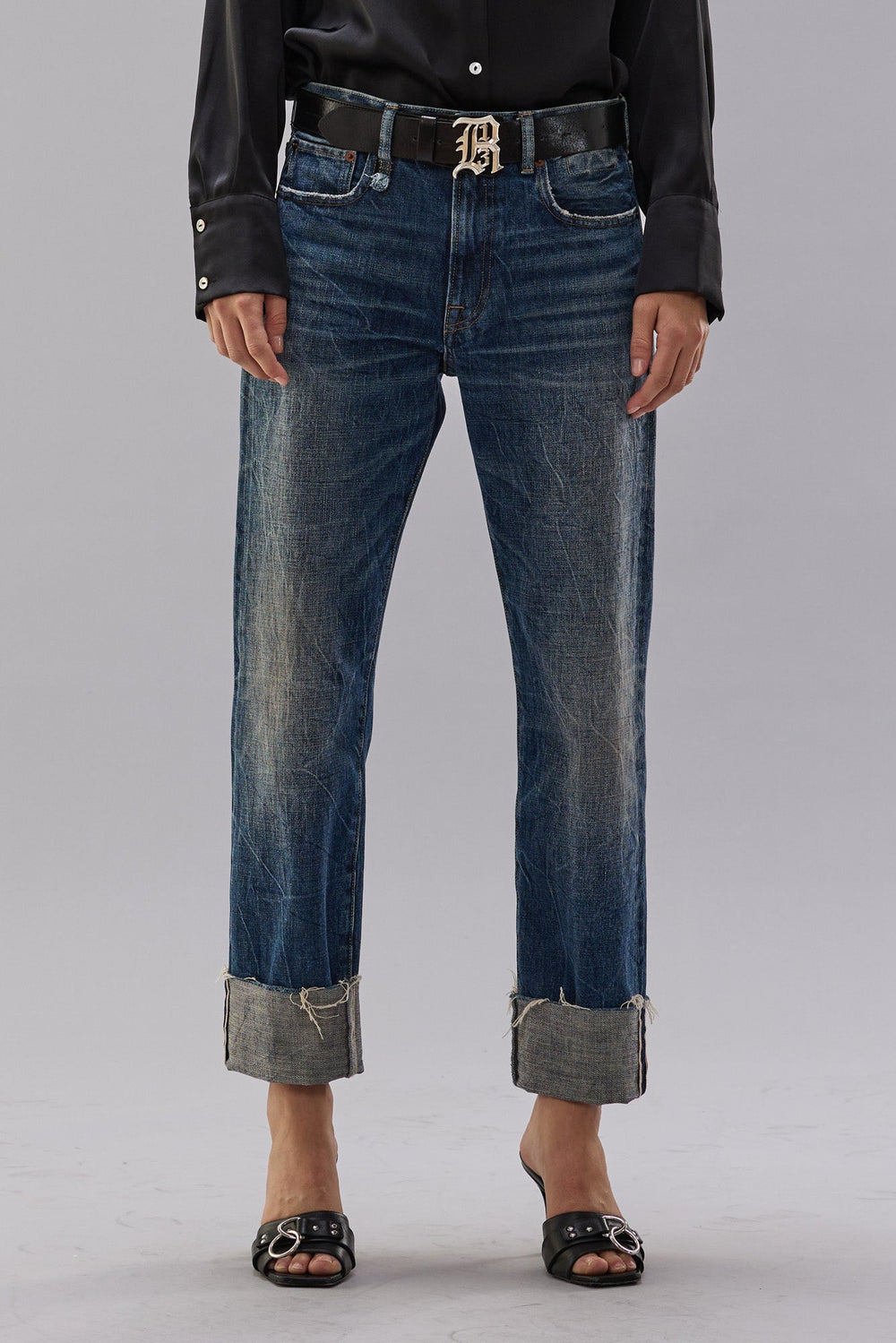 BOYFRIEND JEAN - TYNE SELVEDGE BLUE | R13 near me