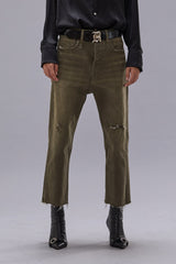 TAILORED DROP JEAN - VINTAGE OLIVE DRAB | R13 ONLINE