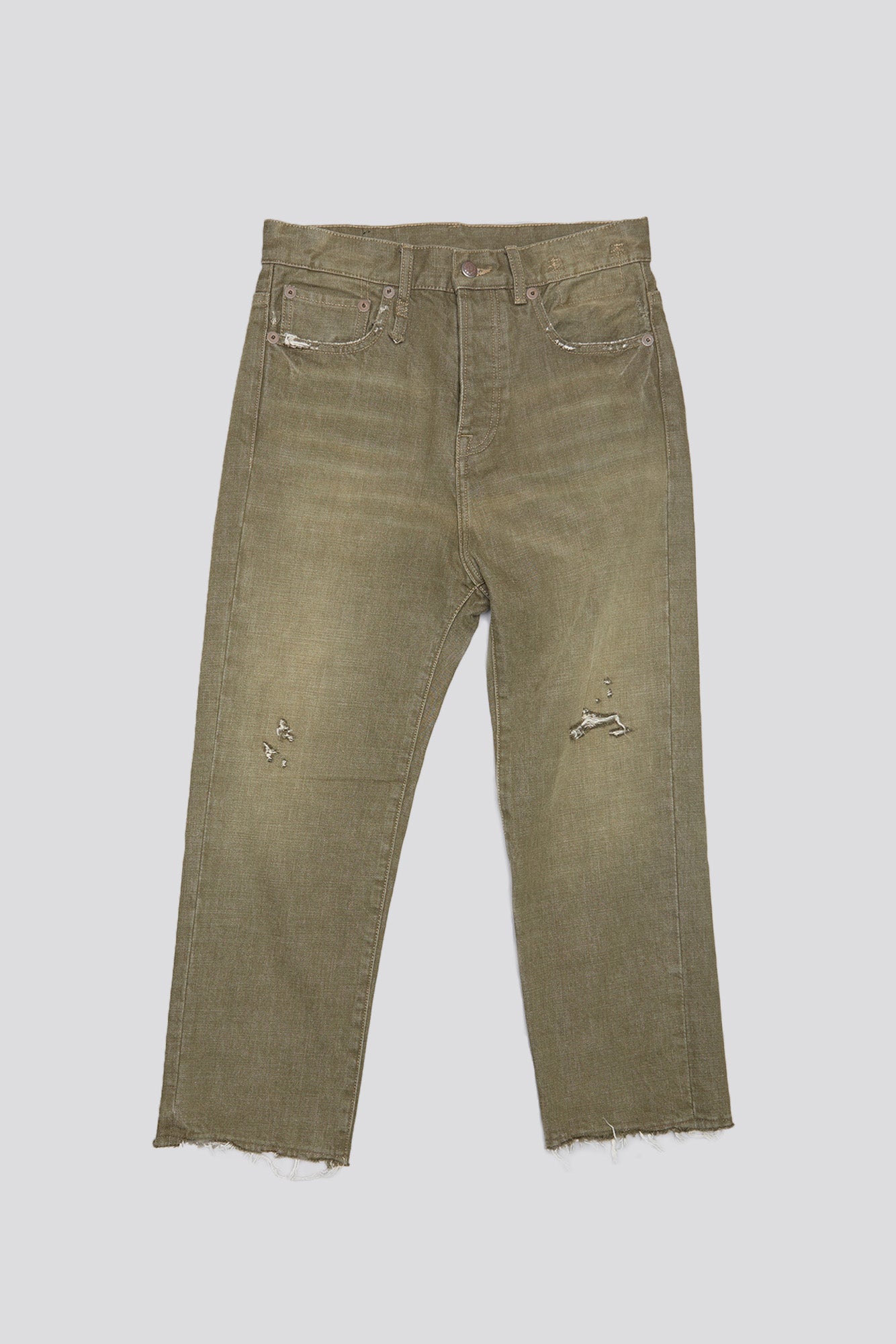 TAILORED DROP JEAN - VINTAGE OLIVE DRAB | R13 ONLINE