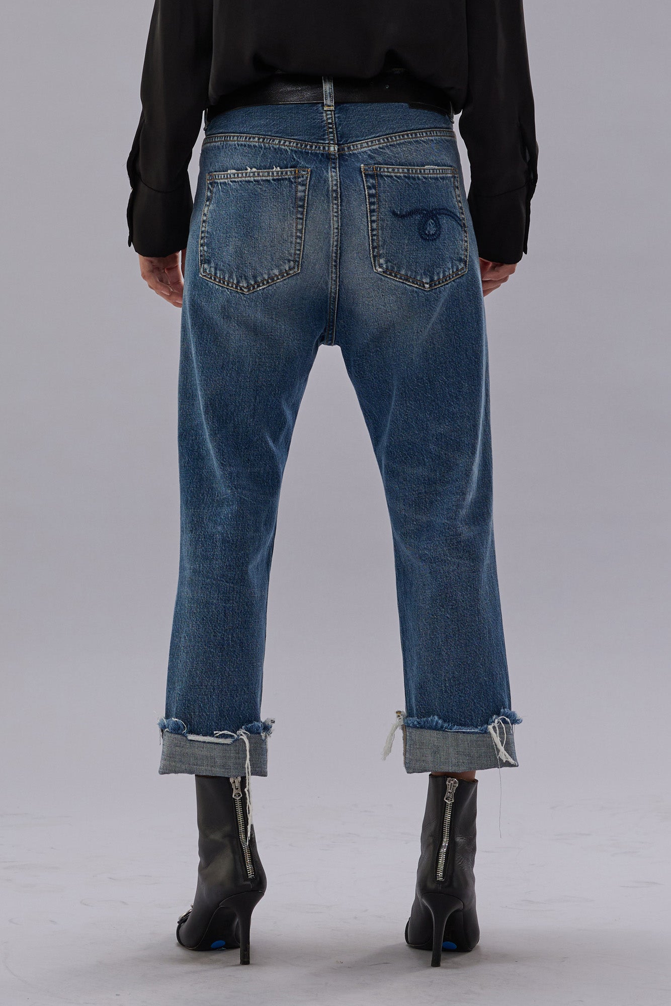 TAILORED DROP JEAN - HUTTON BLUE | R13 for sale