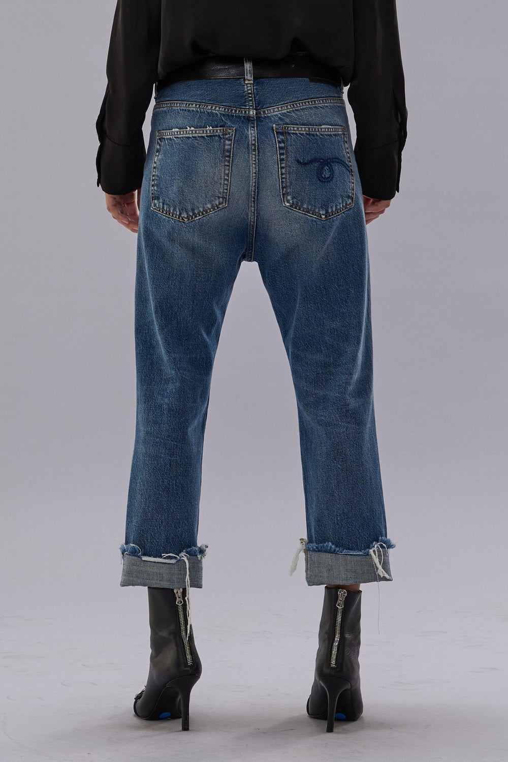 TAILORED DROP JEAN - HUTTON BLUE | R13 for sale