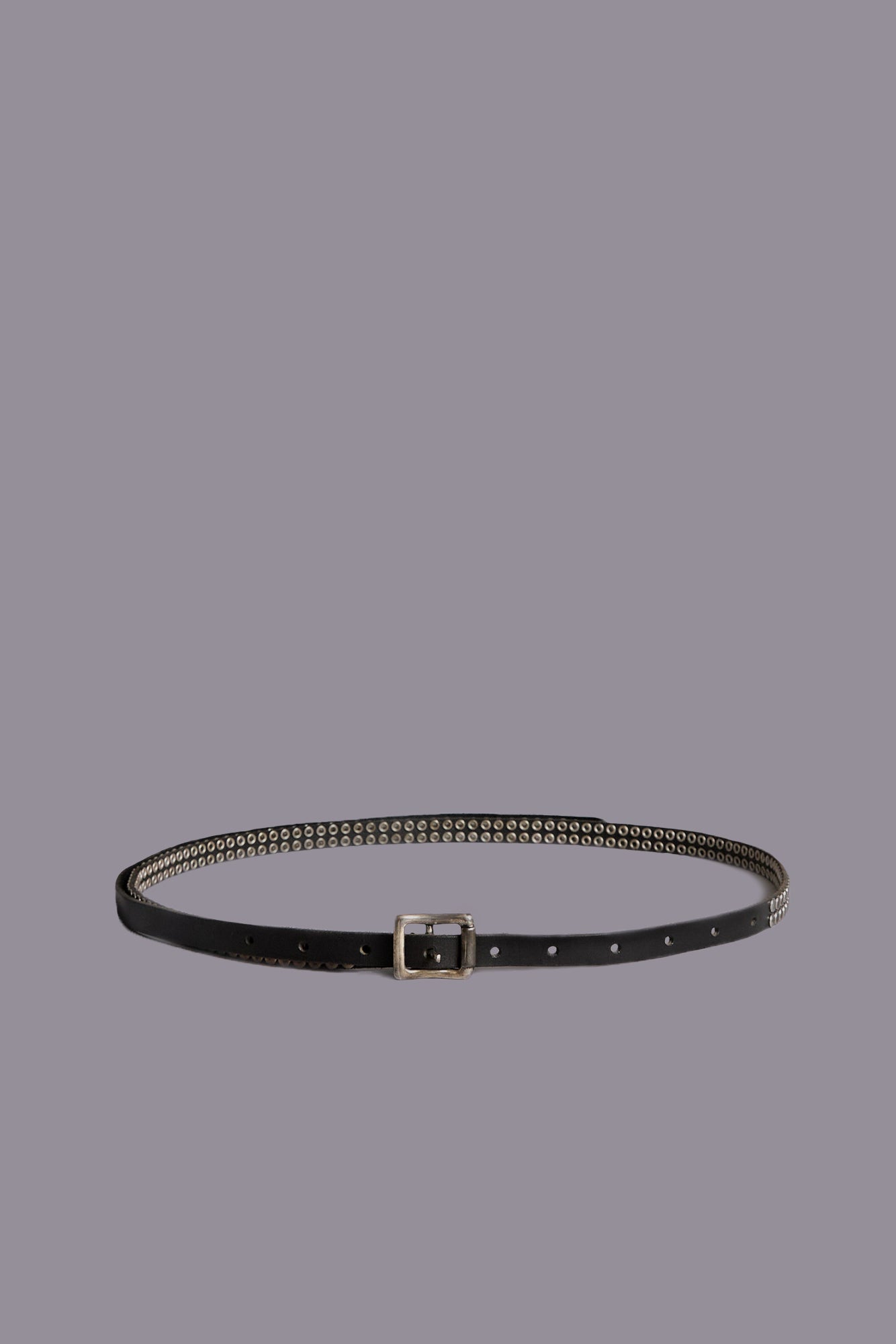 STUDDED SKINNY BELT - BLACK | R13 for sale