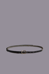 STUDDED SKINNY BELT - BLACK | R13 for sale