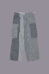 CROPPED CARGO - MULTI STRIPE RAILROAD | R13 discount