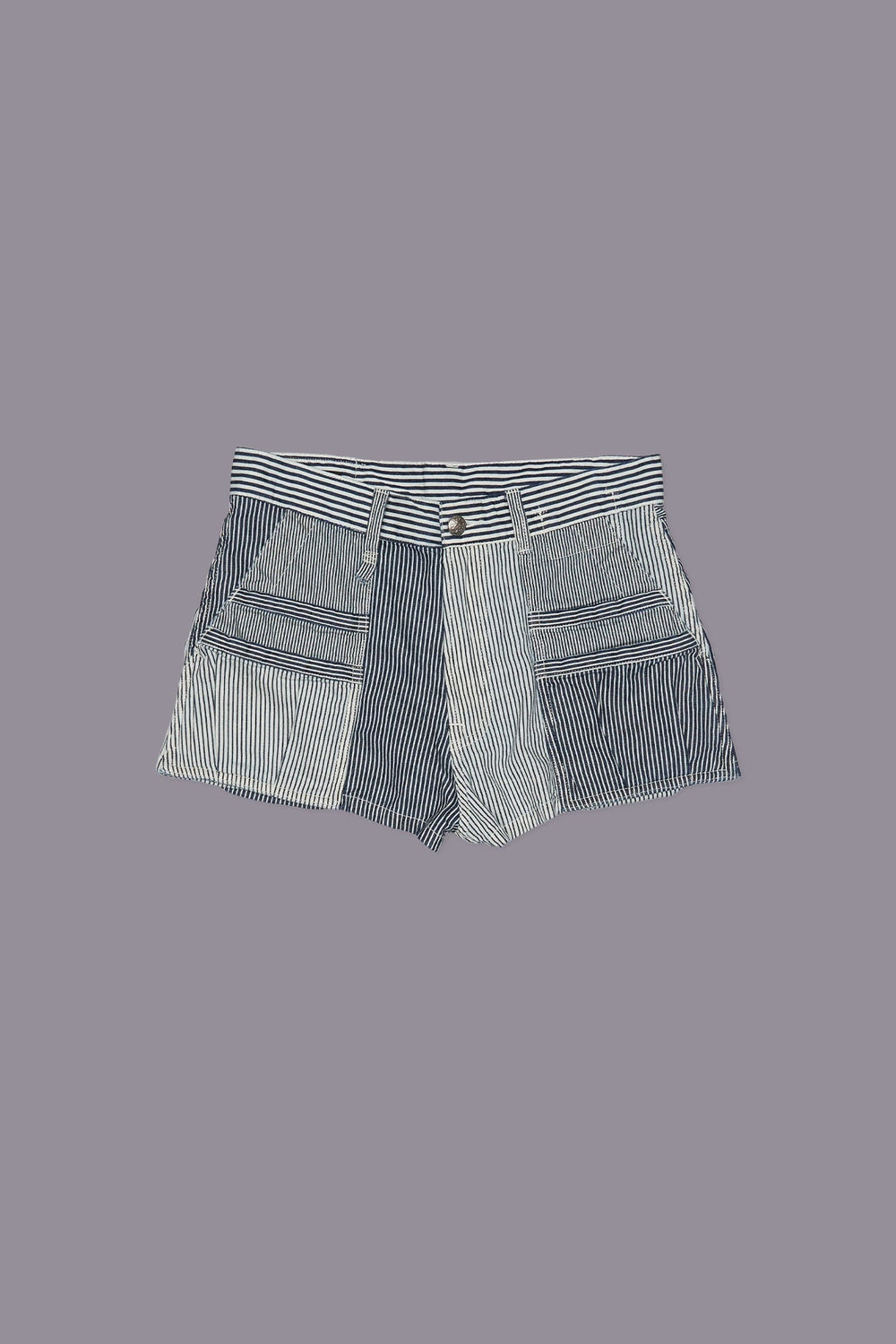 D'ARCY UTILITY SHORT - MULTI STRIPE RAILROAD | R13 for sale