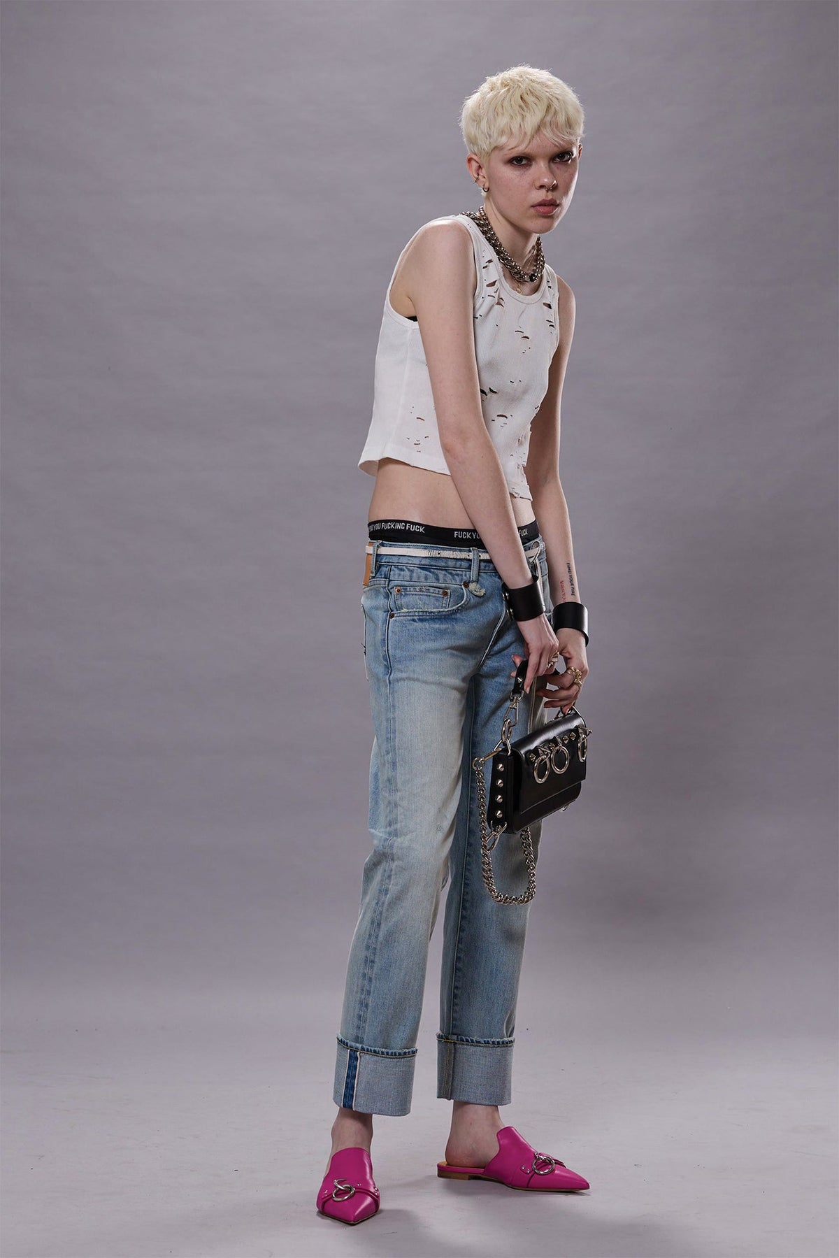 CUFFED BOY STRAIGHT - ELROY SELVEDGE BLUE | R13 US
