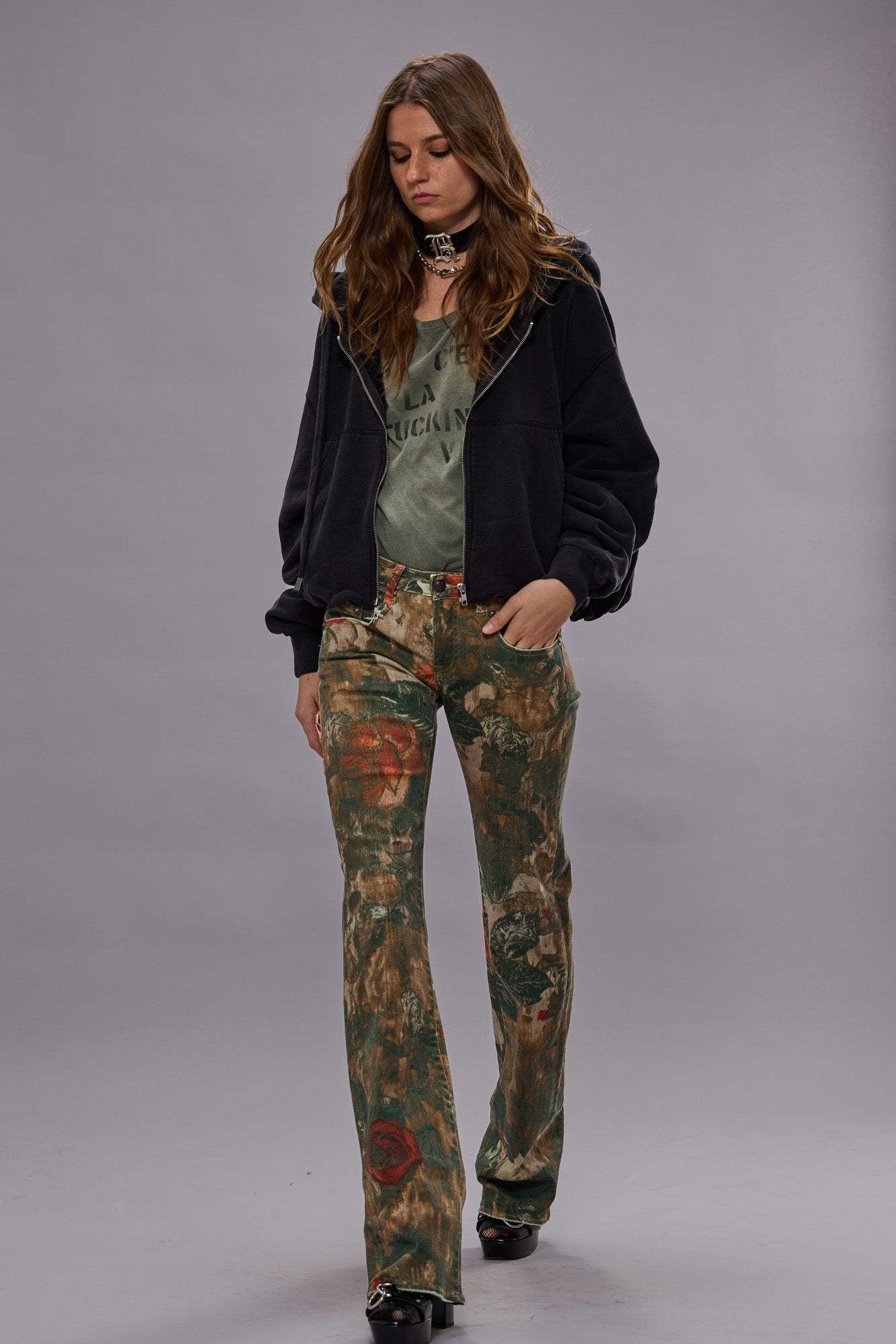 BOY FLARE - PRINTED CAMO ROSE | R13 US
