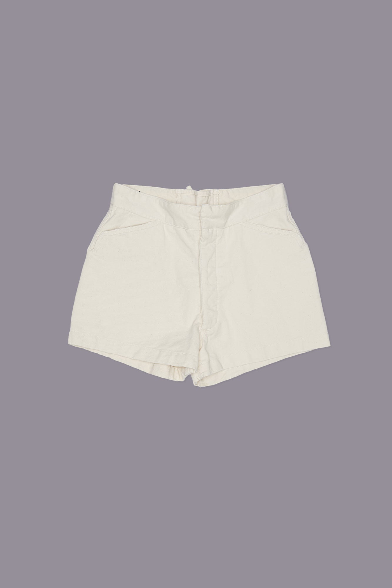 LACE BACK SAILOR SHORT - NATURAL SLUBBY TWILL | R13 discount