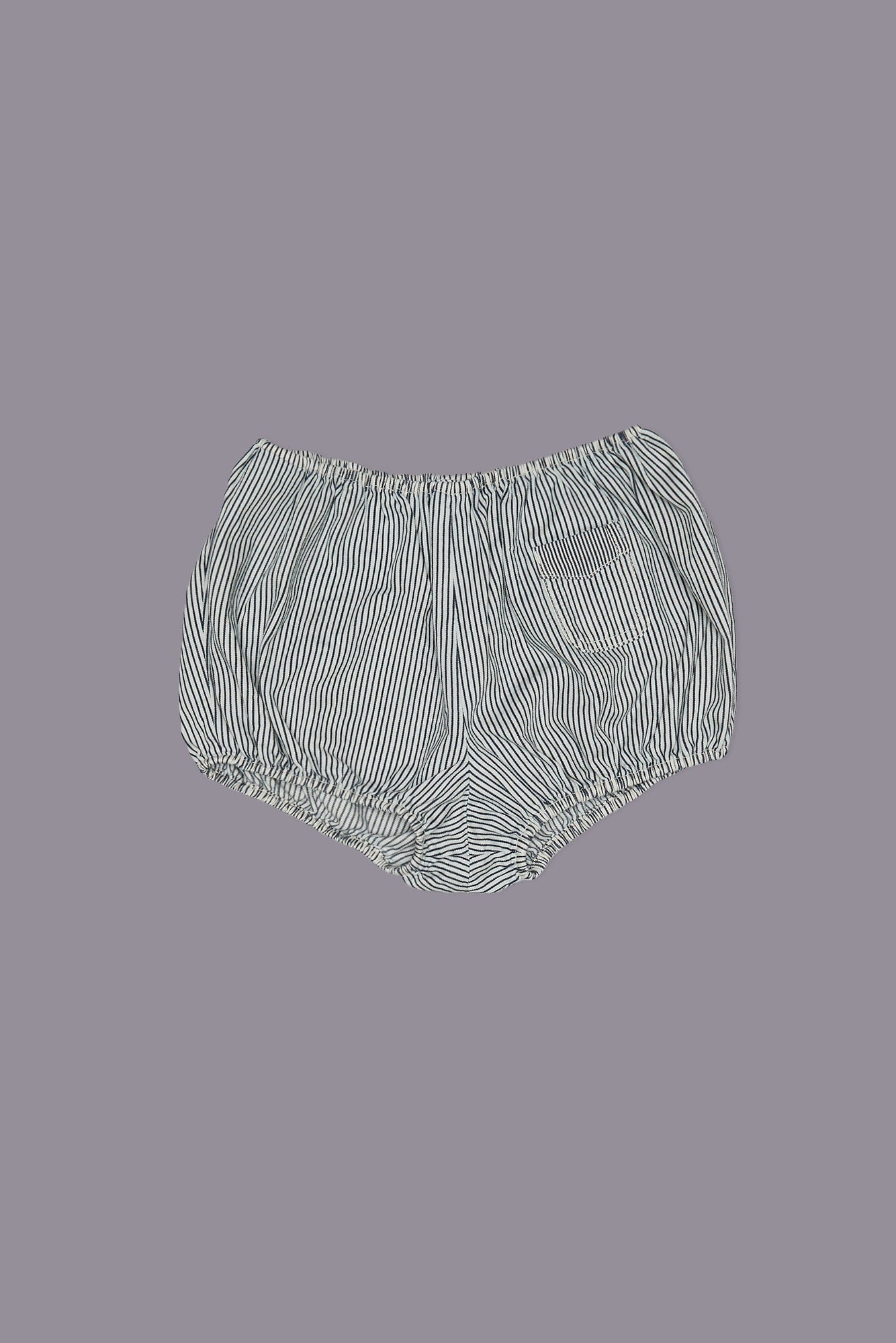 RELAXED BLOOMER SHORT - ECRU RAILROAD STRIPE | R13 ONLINE