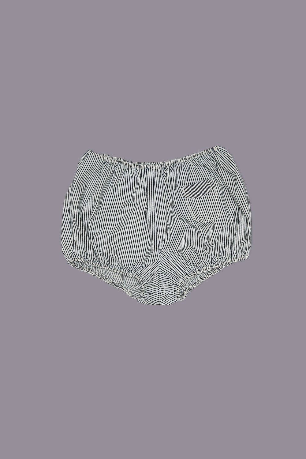 RELAXED BLOOMER SHORT - ECRU RAILROAD STRIPE | R13 ONLINE