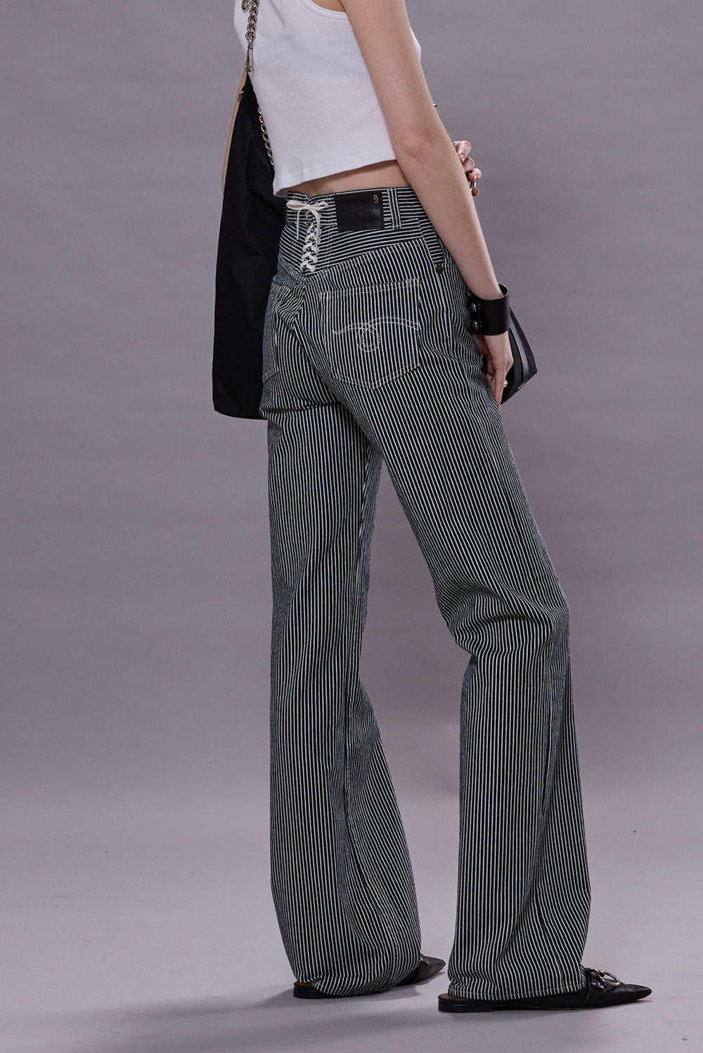 LACE BACK JANE JEAN - RINSE INDIGO RAILROAD | R13 ONLINE