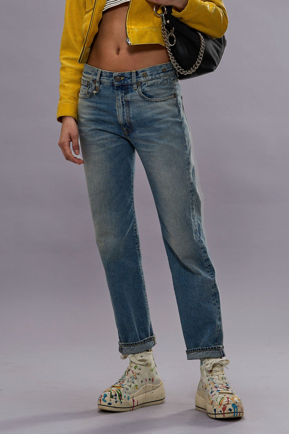 BOYFRIEND JEAN - VEILED BLUE | R13 outlet