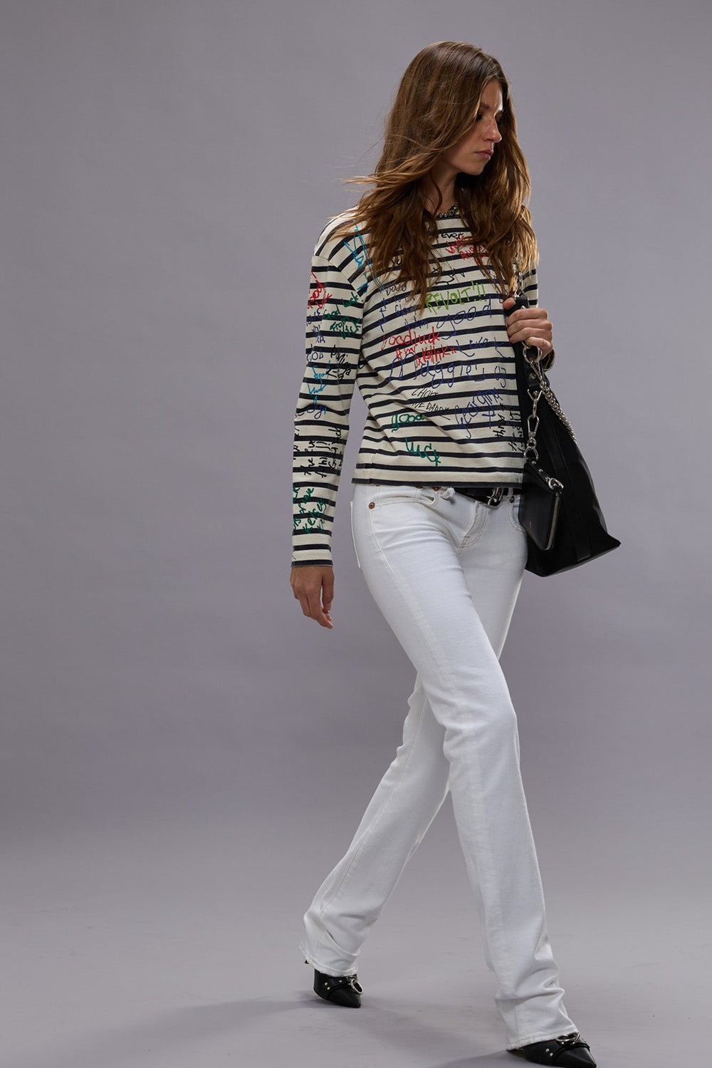 TOBI BOY - AERIN WHITE STRETCH | R13 sale