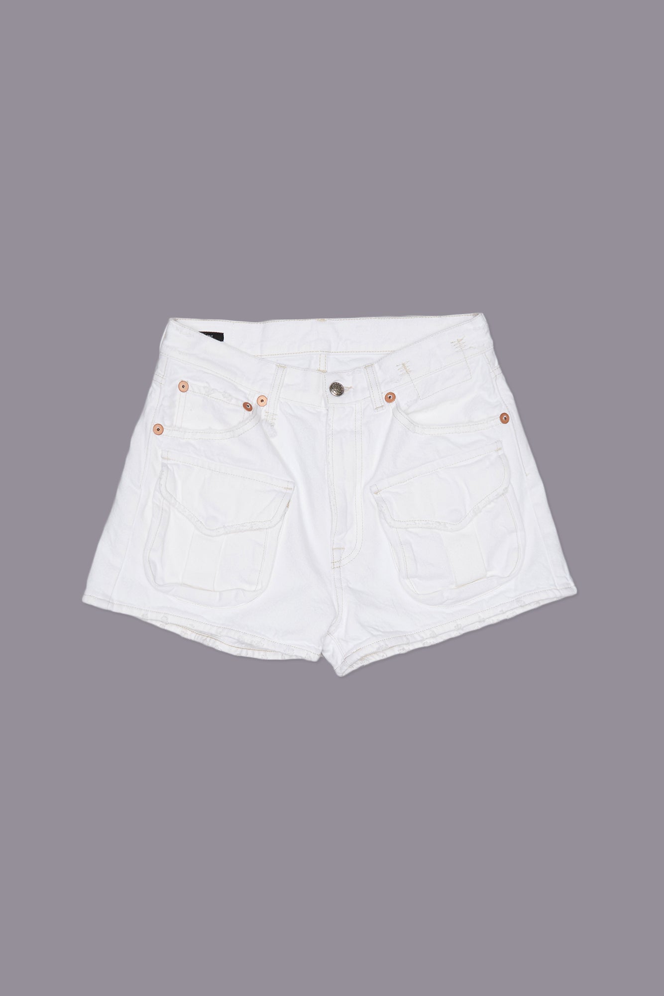 MULTI POCKET X-BOYFRIEND SHORT - AERIN WHITE | R13 US