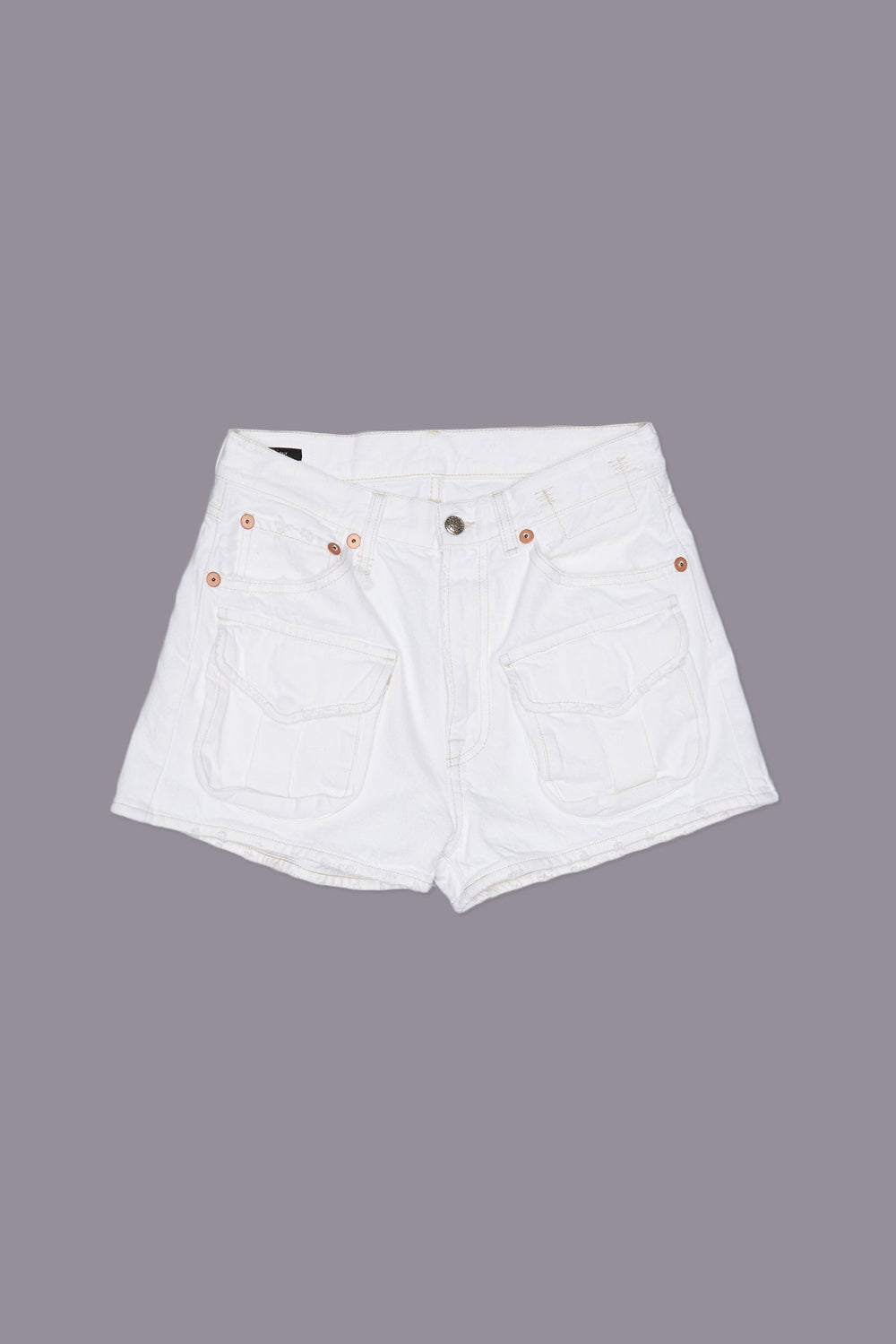MULTI POCKET X-BOYFRIEND SHORT - AERIN WHITE | R13 US