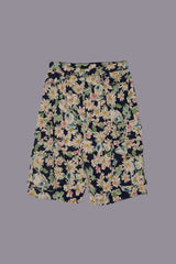 BERMUDA CARGO SHORT - LAYERED BLACK FLORAL | R13 near me