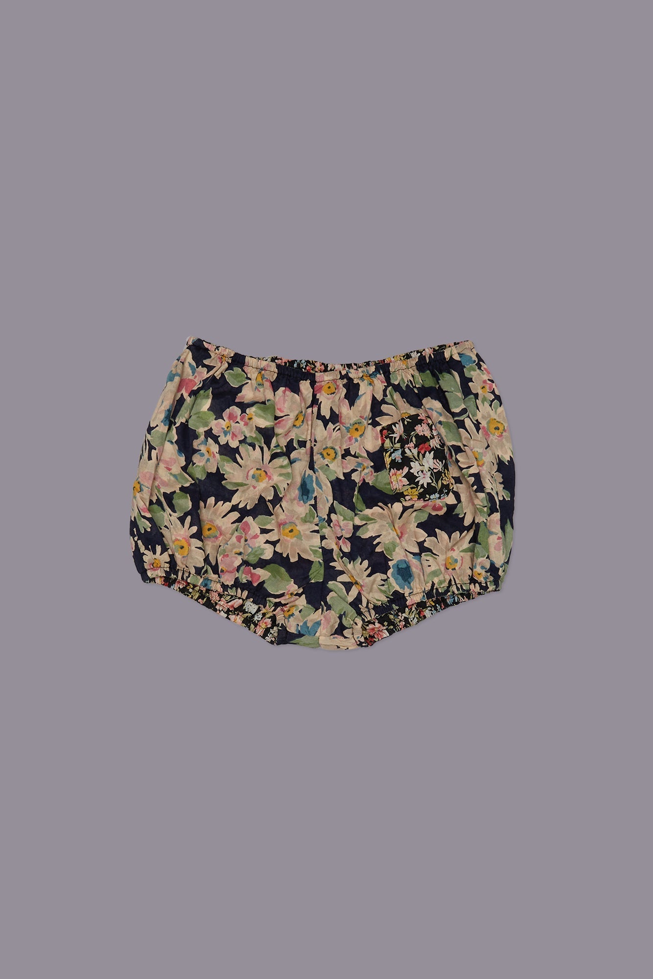 REVERSIBLE BLOOMER SHORT - LAYERED BLACK FLORAL | R13 outlet